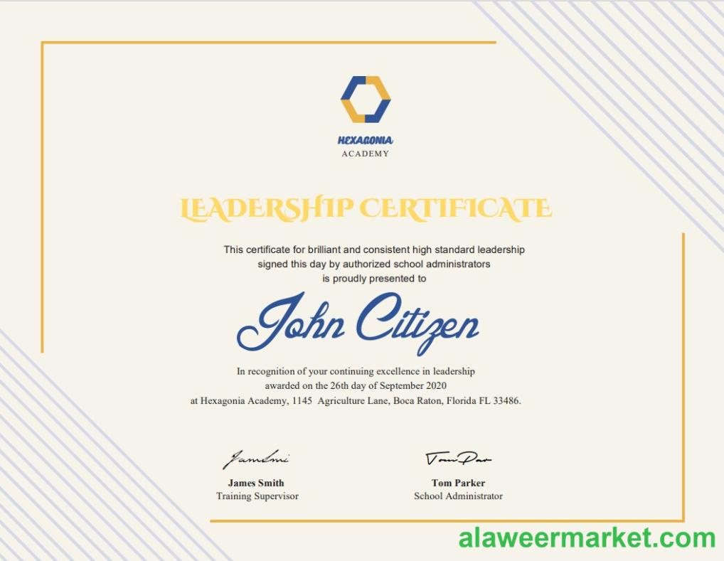 USA Leadership cert